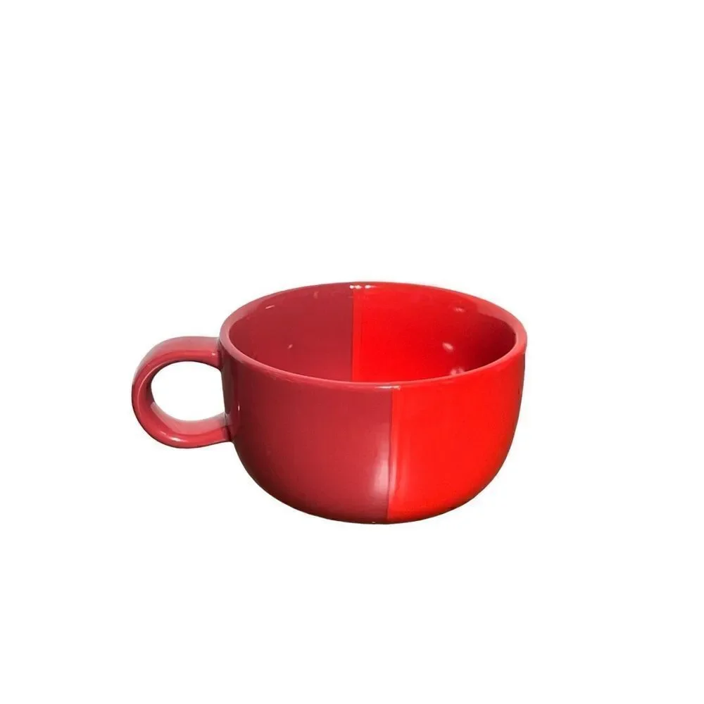 Starbucks 2021 Holiday Red Color Dip 16oz Coffee Mug Soup Bowl
